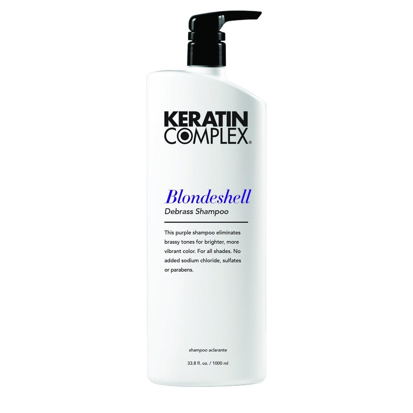Purple toning shampoo by Keratin Complex for bright cool blondes