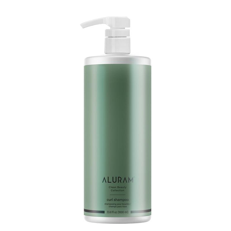 Aluram curl shampoo hydrates curls while reducing frizz and dryness