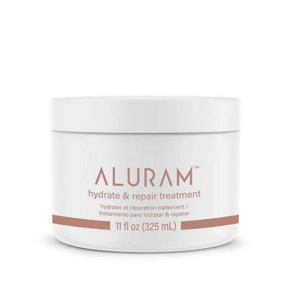 Aluram hydrate and repair treatment restores moisture to damaged hair