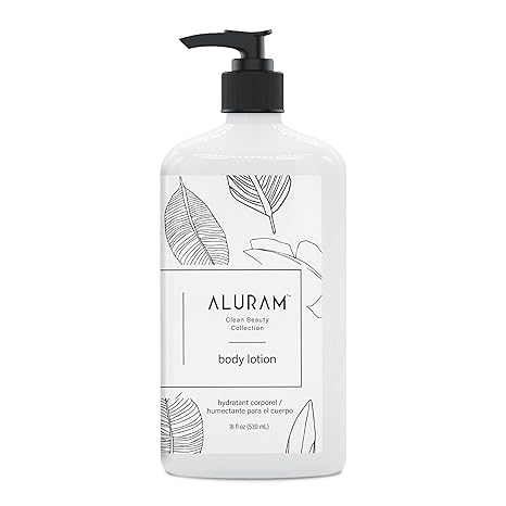 Aluram Vanilla Bean Lotion 18oz moisturizing skin with vanilla scent