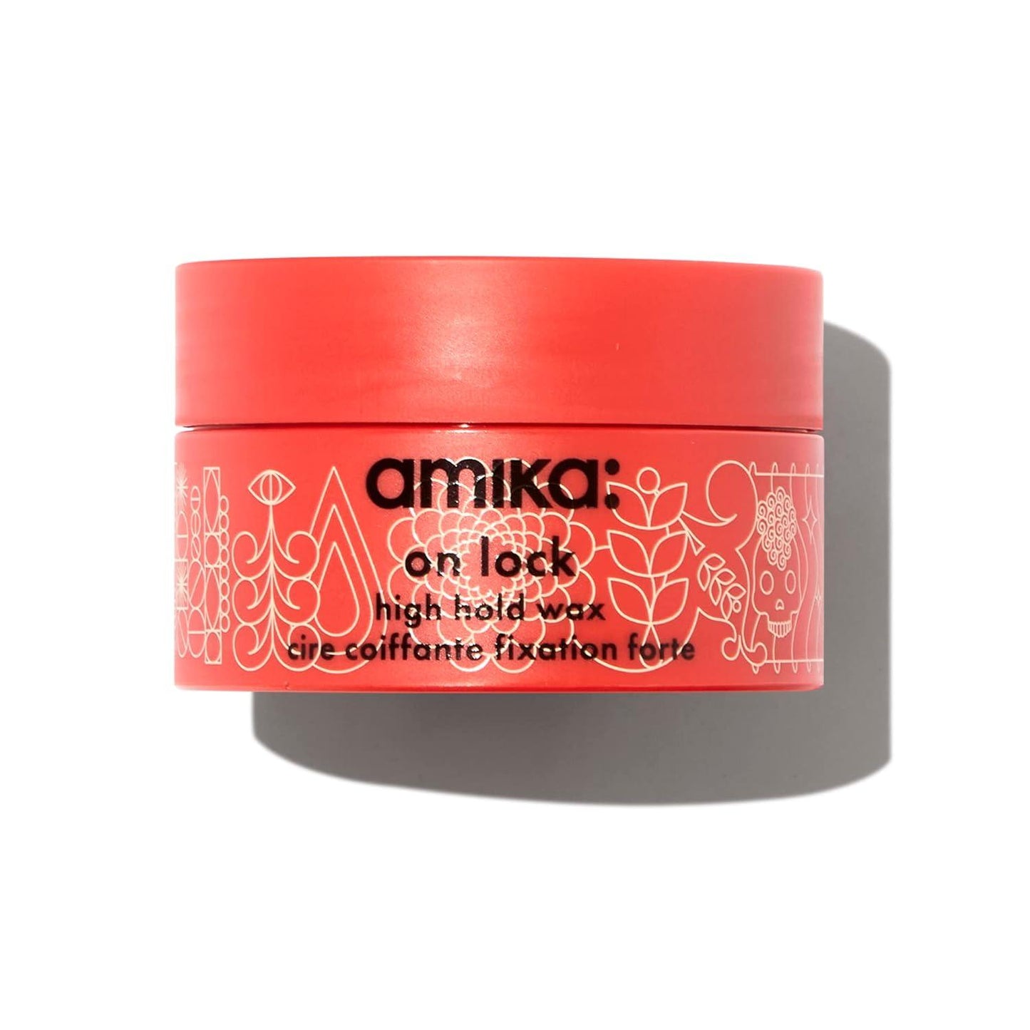 Amika on lock high hold wax delivers strong style control