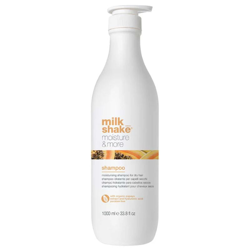 Milk Shake moisture and more shampoo restores softness and shine