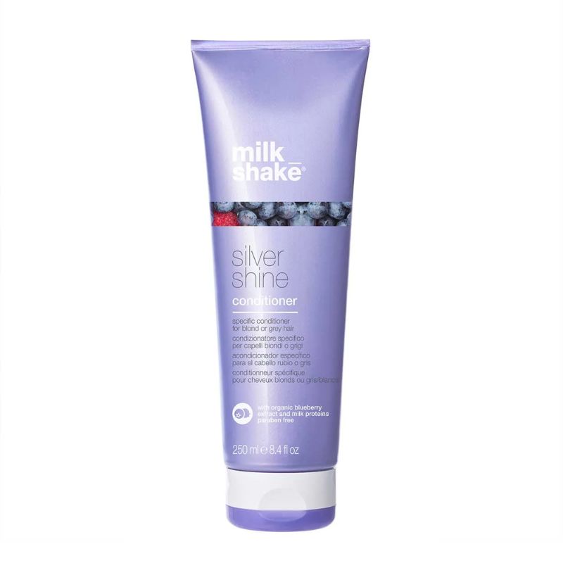 Milk Shake Silver Shine Conditioner neutralizes yellow tones blond hair