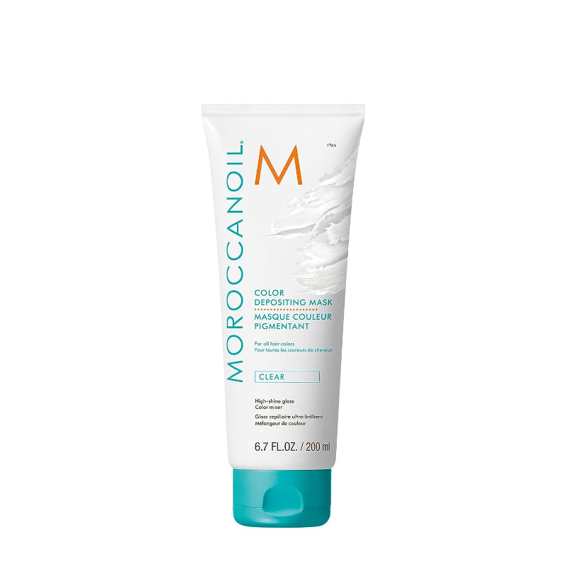 Moroccanoil color depositing mask clear nourishes hair without tint