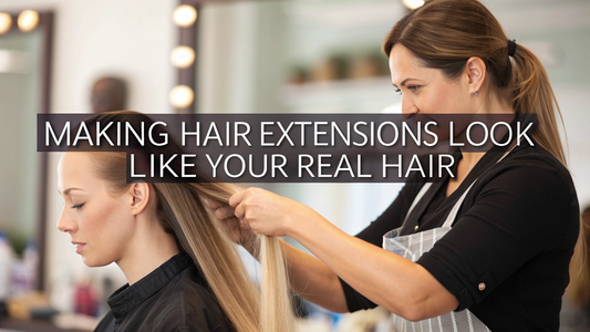 how to style hair extensions naturally