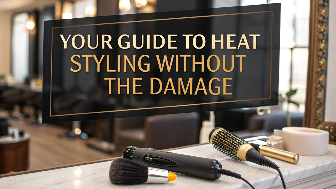 how to heat style hair safely without damage