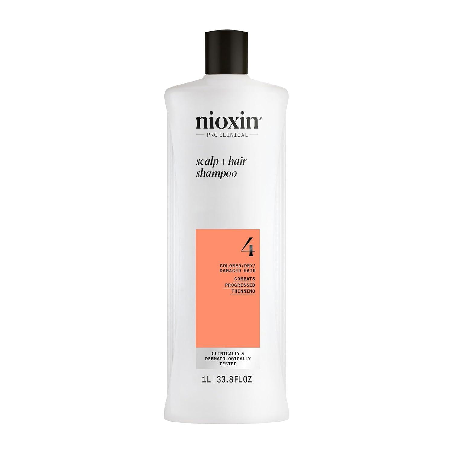 Nioxin System 4 Cleanser For Fine Hair Noticeably Thinning - Nioxin | Available at Salon Rouge, Ottawa, ON
