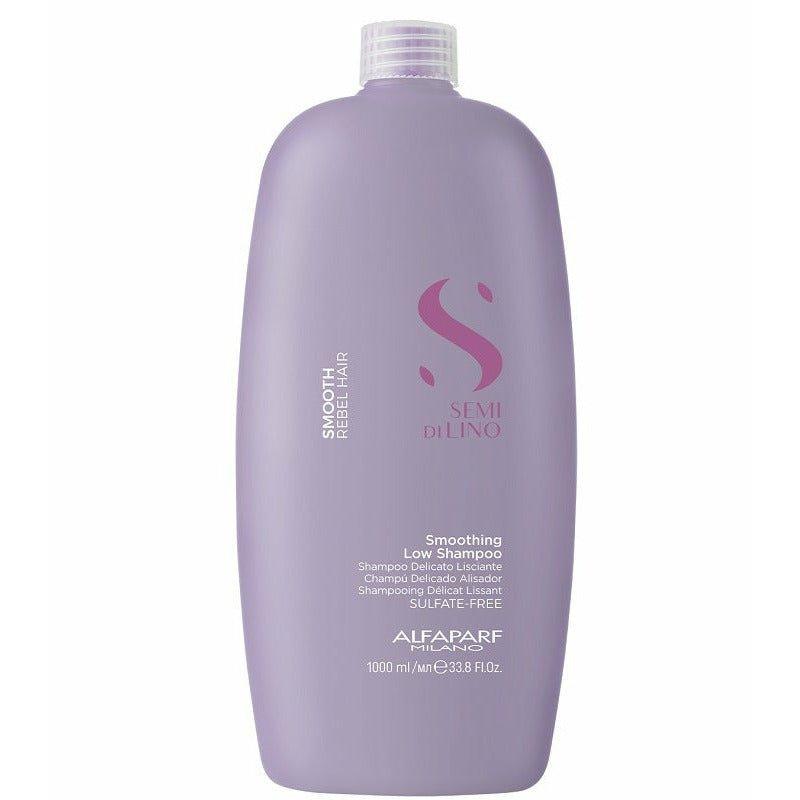 Alfaparf Smoothing Low Shampoo bottle close up