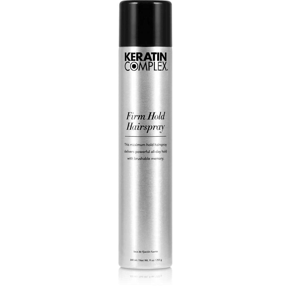 Keratin Complex Firm Hold Hairspray delivers long lasting style control