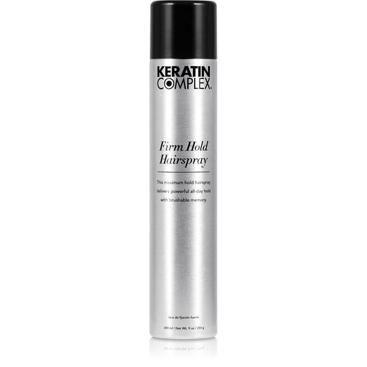 Keratin Complex Firm Hold Hairspray delivers long lasting style control