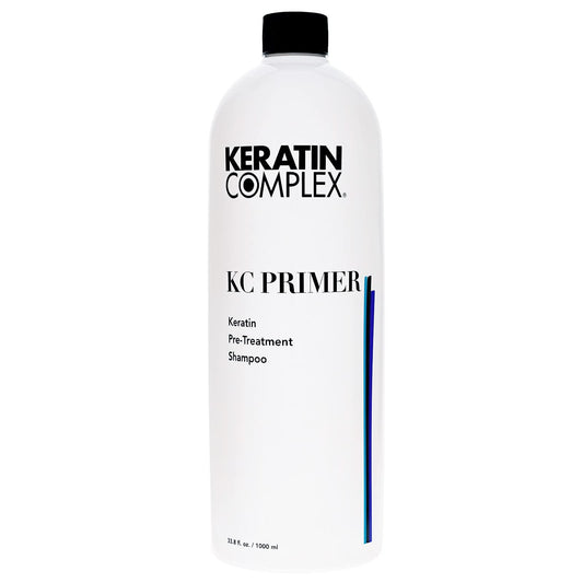 Keratin Complex Primer Pre Treatment Shampoo deeply cleanses before smoothing services