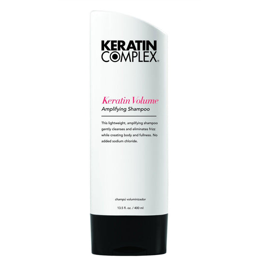 Keratin Complex Volume Amplifying Shampoo boosts body without weighing hair down