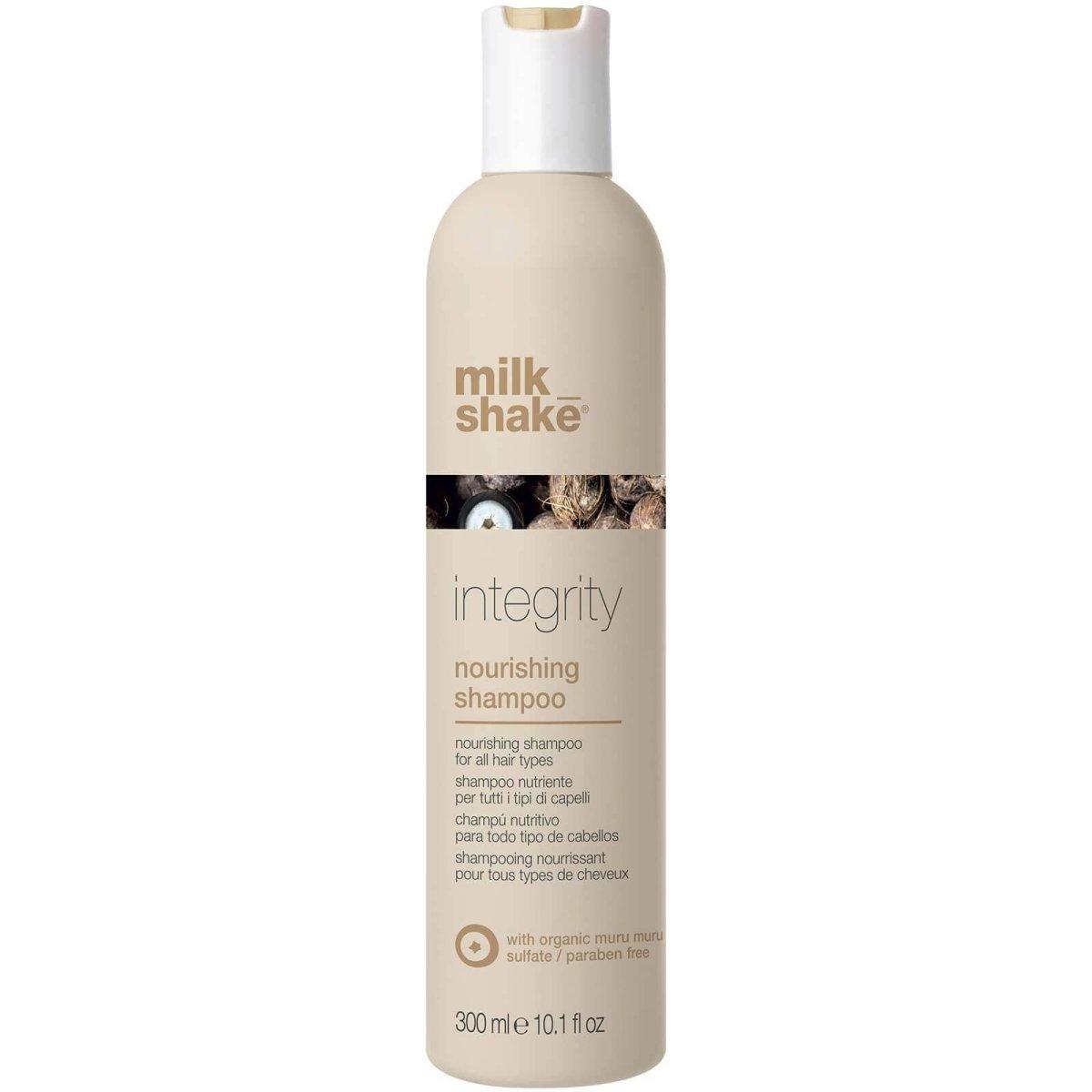 Milk Shake Integrity Nourishing Shampoo gently cleanses dry damaged hair