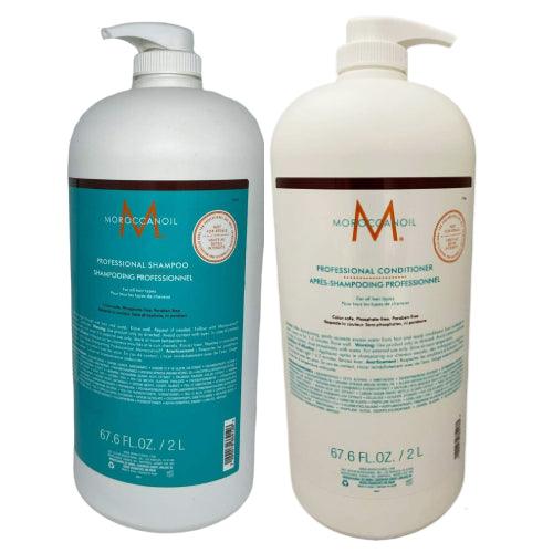 Moroccanoil hydrating shampoo and conditioner 67.6 oz professional duo