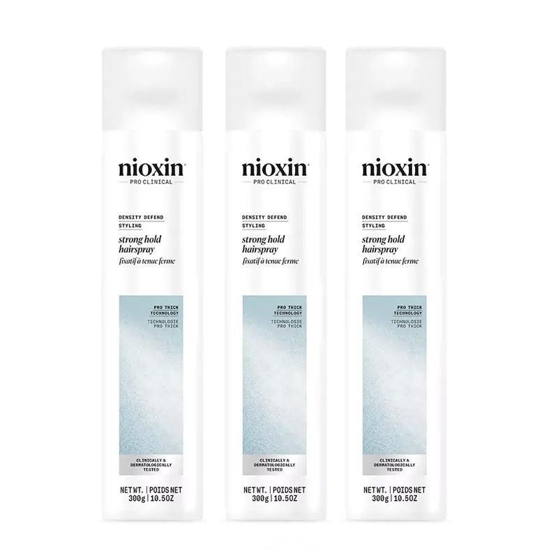 NIOXIN 3D Styling Strong Hold Hairspray - NIO SPRAY, 10.6 oz (Pack of 3)