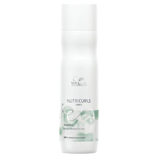 Wella Nutricurls micellar shampoo gently cleanses and defines curls