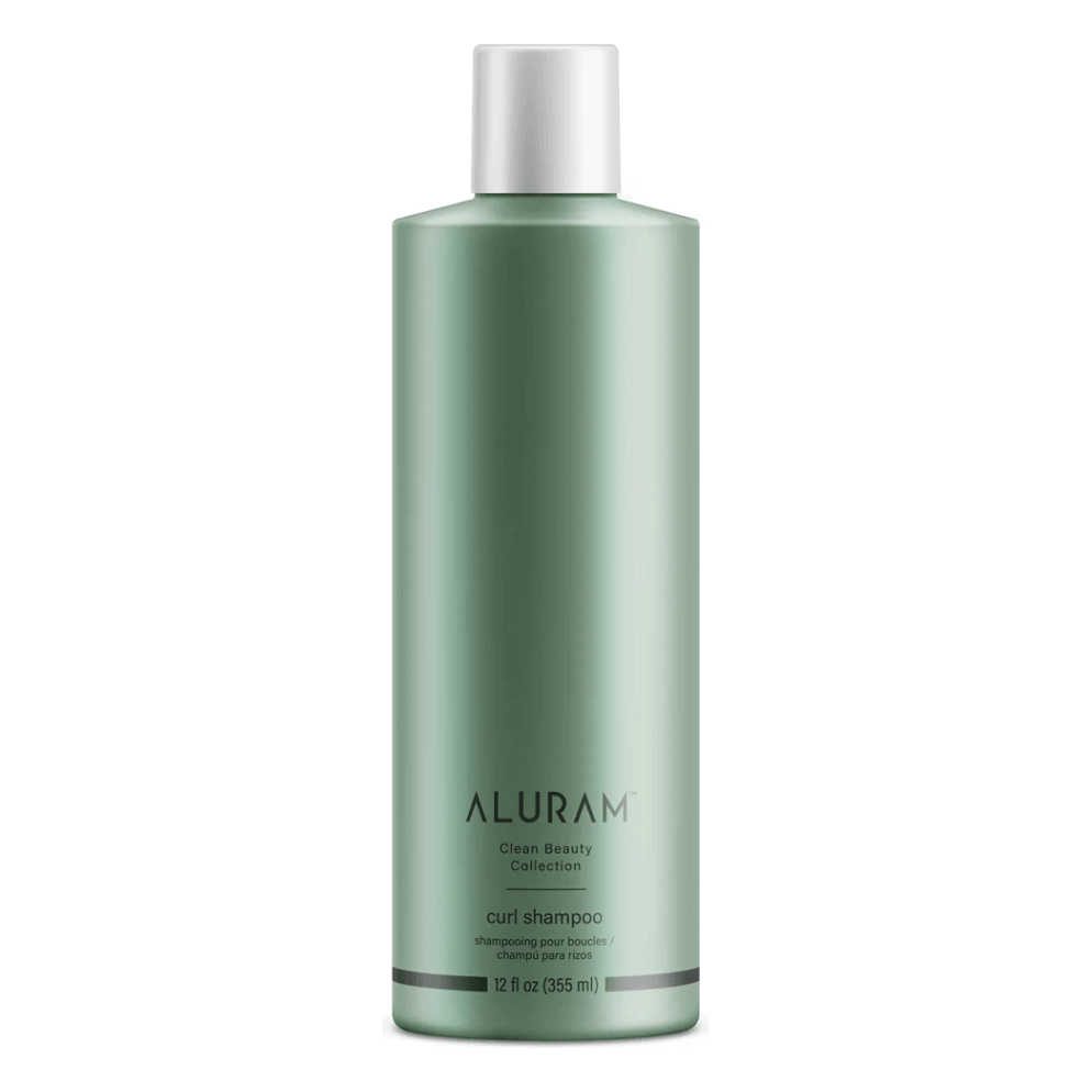 Aluram curl shampoo gently cleanses and enhances natural curl definition