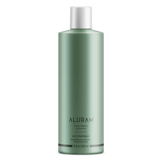 Aluram curl shampoo gently cleanses and enhances natural curl definition