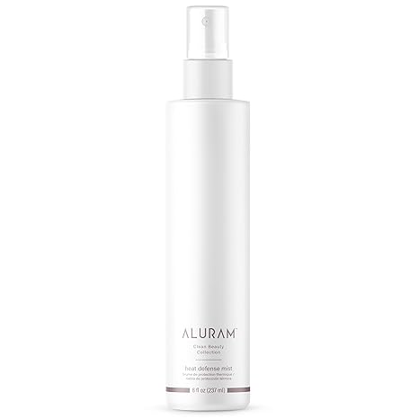 Aluram Heat Defense Mist 8oz protecting hair from heat styling