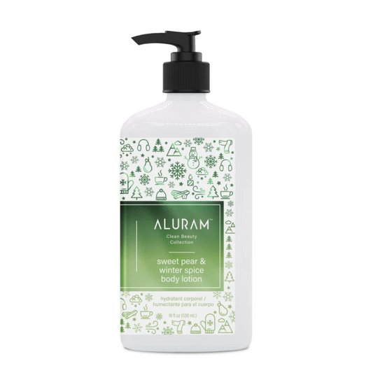 Aluram Sweet Pear Winter Spice Lotion 18oz moisturizing skin