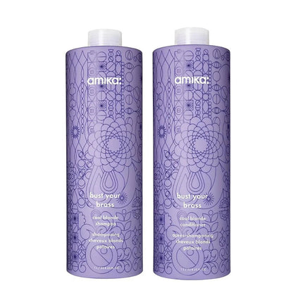 Amika cool blonde repair shampoo brightens blonde hair color