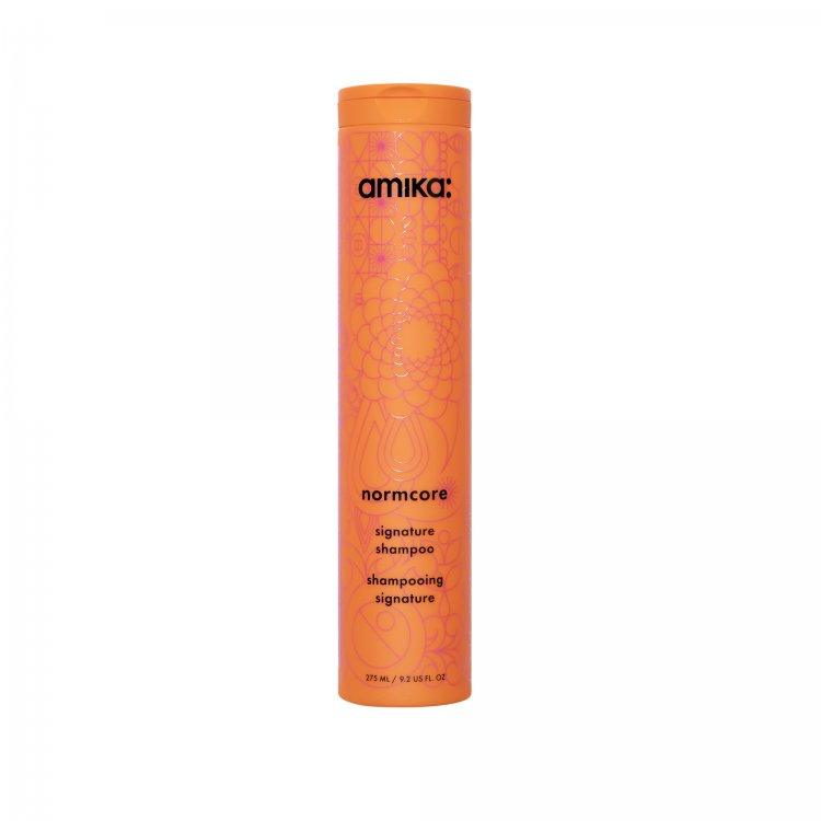 Amika normcore signature shampoo gently cleanses hair daily