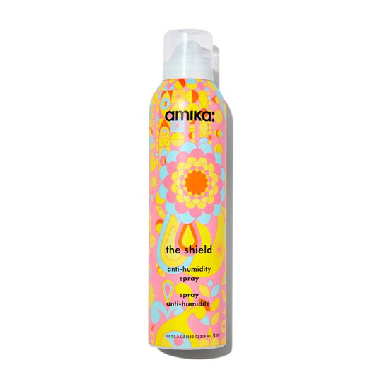 Amika the shield anti humidity spray protects hair from frizz