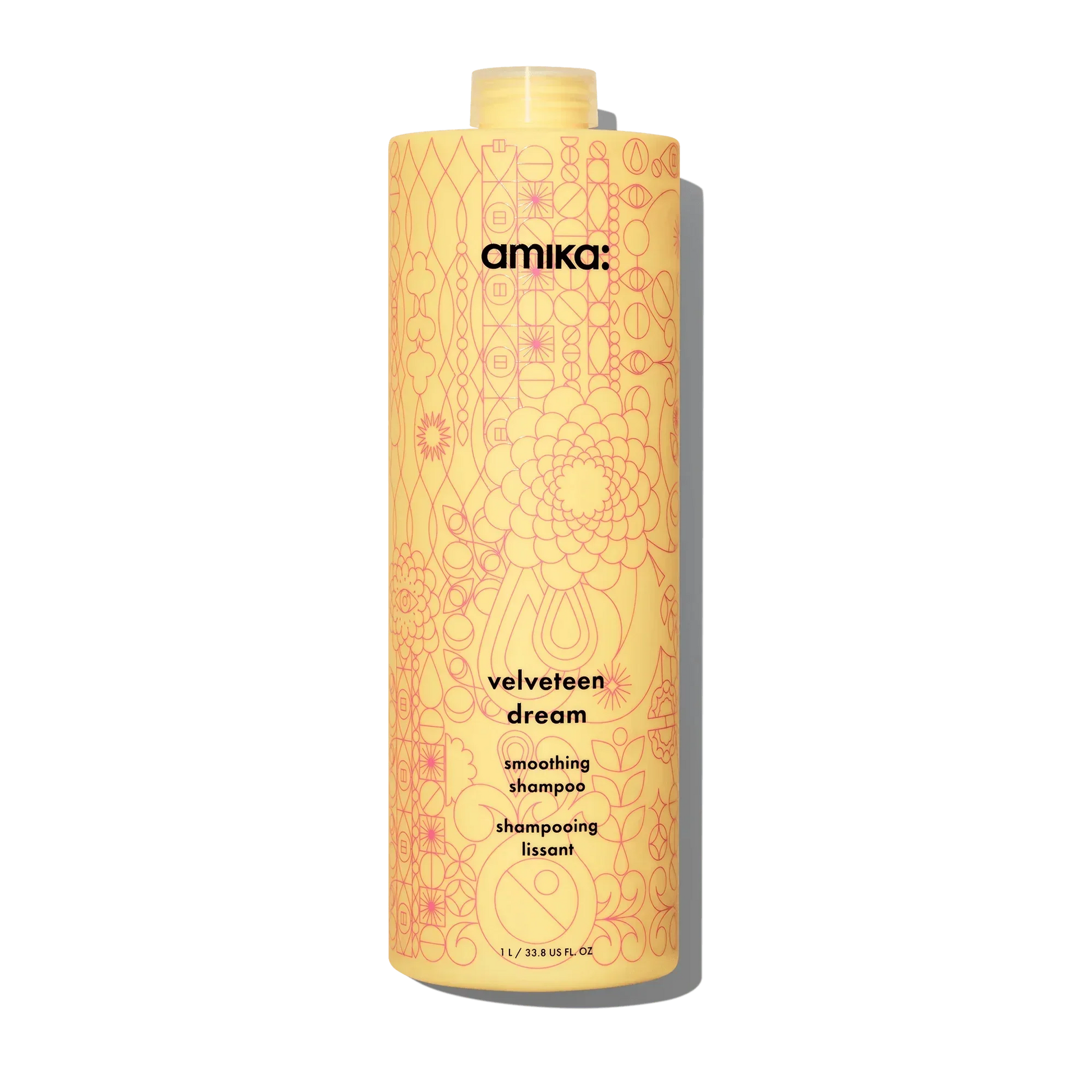 Amika smoothing shampoo controls frizz for silky smooth hair