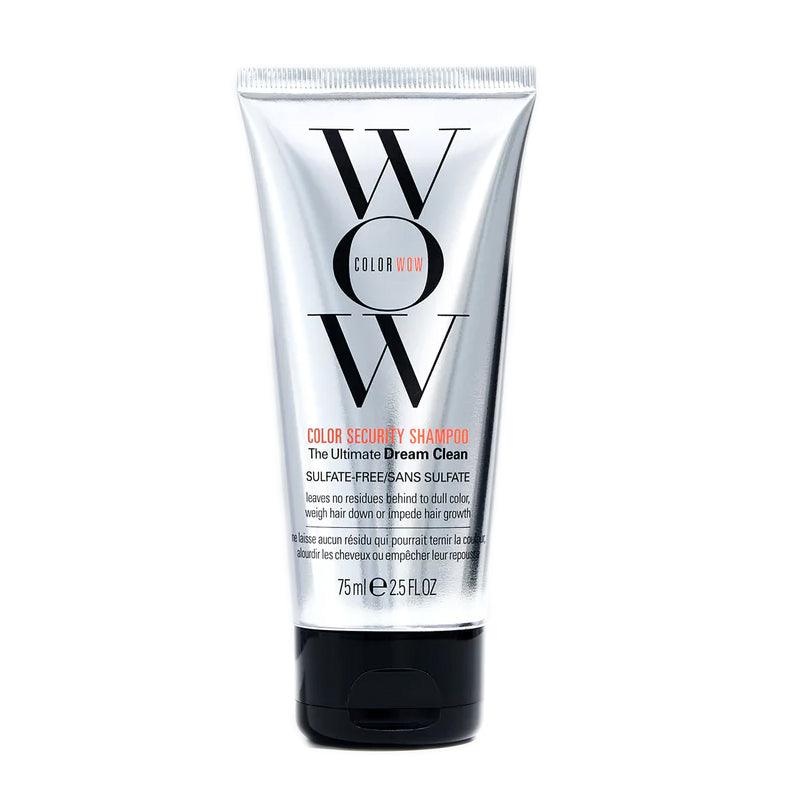 Color Wow Color Security shampoo gently cleanses color treated hair