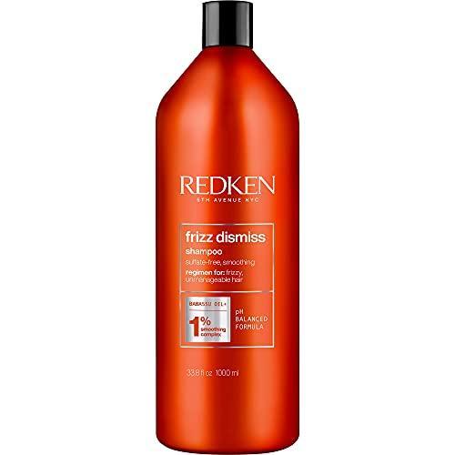 Redken frizz dismiss shampoo gently cleanses and adds smoothness