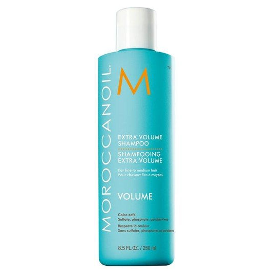 Moroccanoil extra volume shampoo boosts body for fine hair