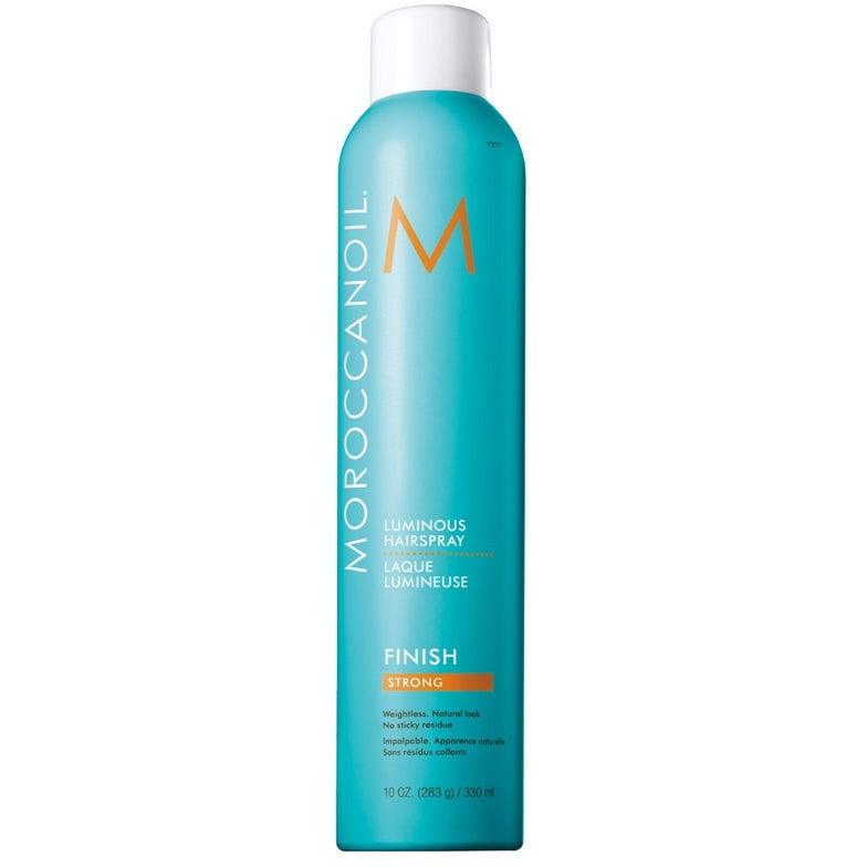 Moroccanoil luminous hairspray finish strong adds shine and control
