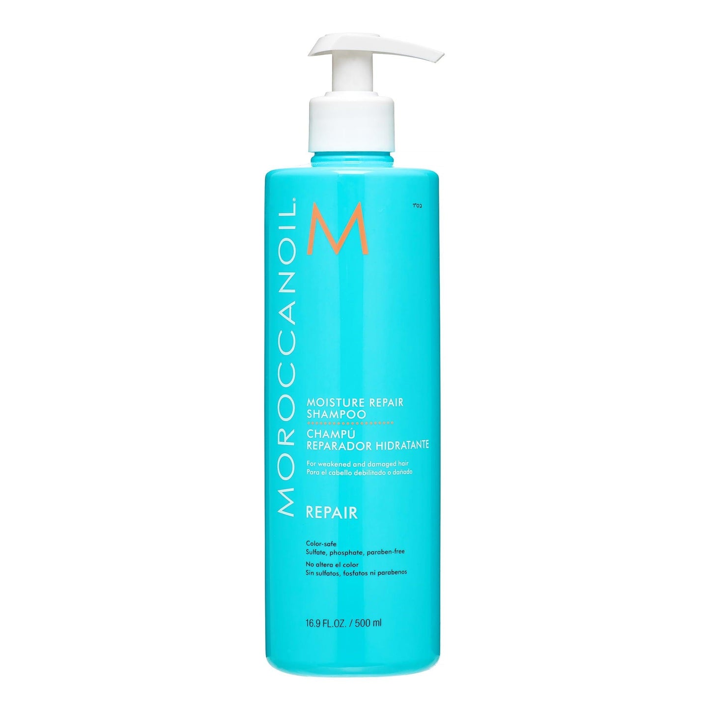 Moroccanoil moisture repair shampoo smooths frizz and improves shine