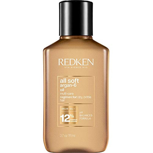 Redken All Soft Argan-6 Oil 3.8 fl oz nourishes and softens hair