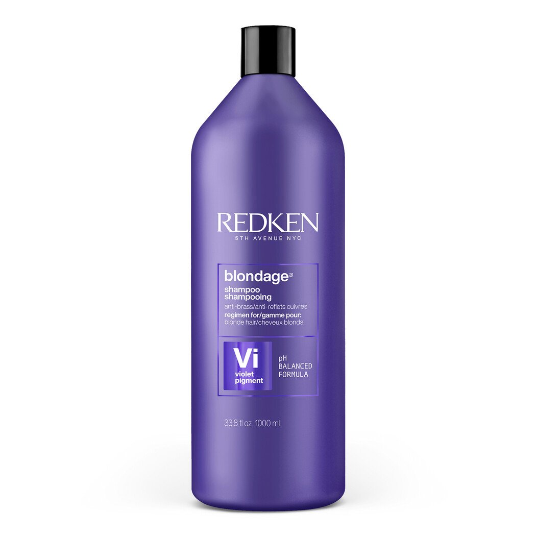 Redken blondage purple shampoo maintains cool blonde hair color