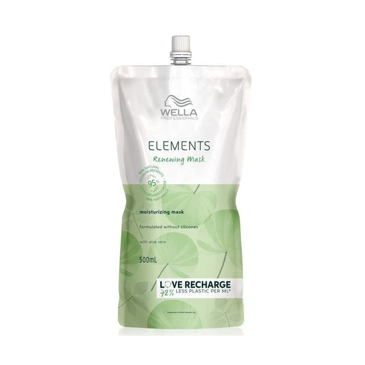 Wella Elements renewal mask deeply nourishes and restores hair