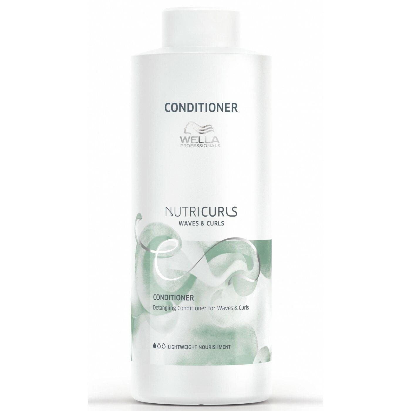Wella Nutricurls detangling conditioner softens and nourishes curls
