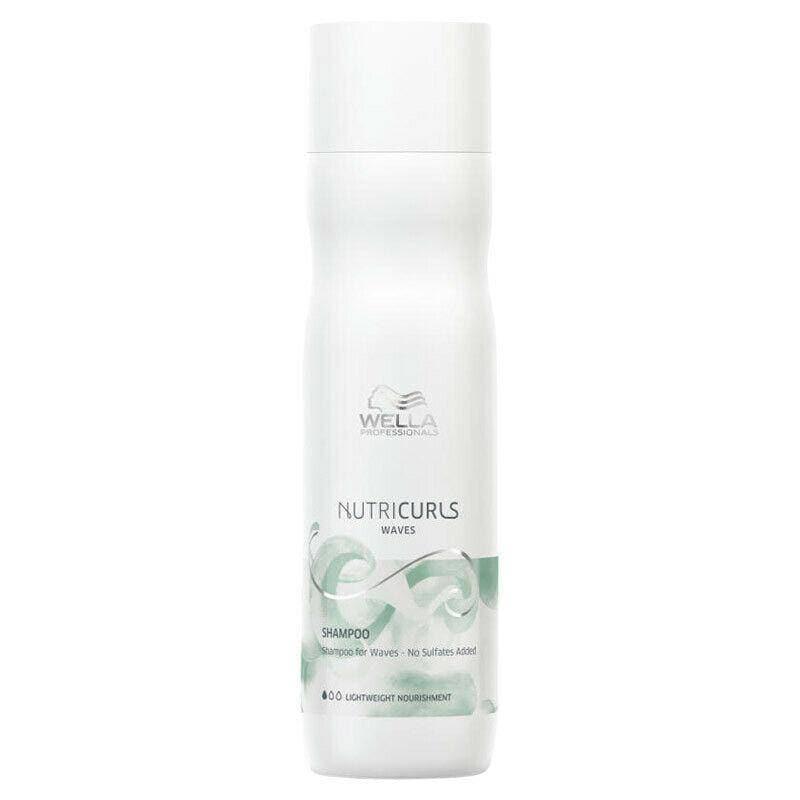 Wella Nutricurls shampoo gently cleanses and defines waves