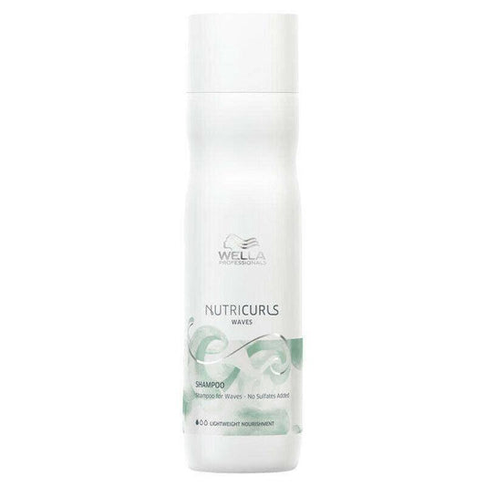 Wella Nutricurls shampoo gently cleanses and defines waves